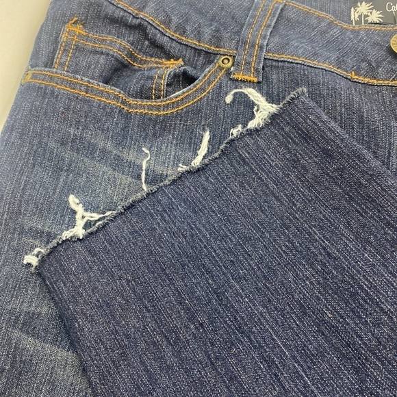 California Vintage Mom Jeans Distressed Raw Edge Women SZ 12 Casual Faded - Picture 14 of 16